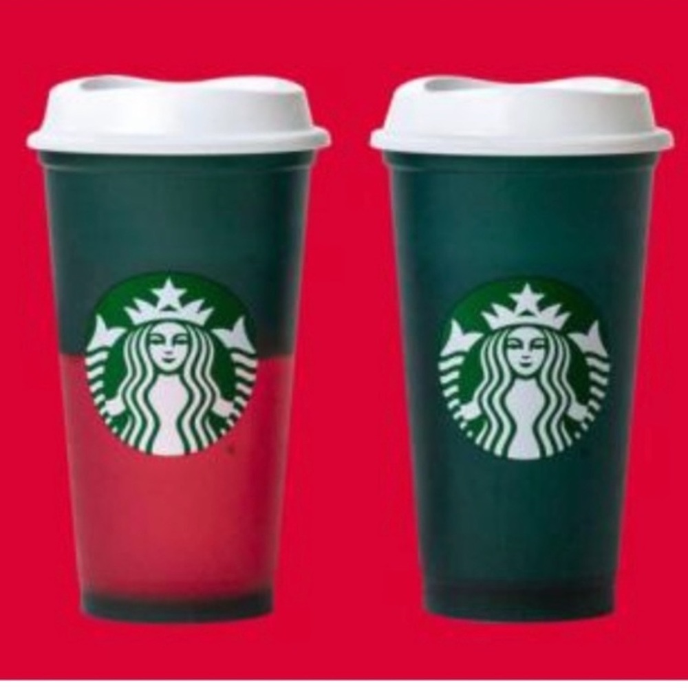 Starbucks reusable‎ hot color changing cup. Christmas 2020. Never used.